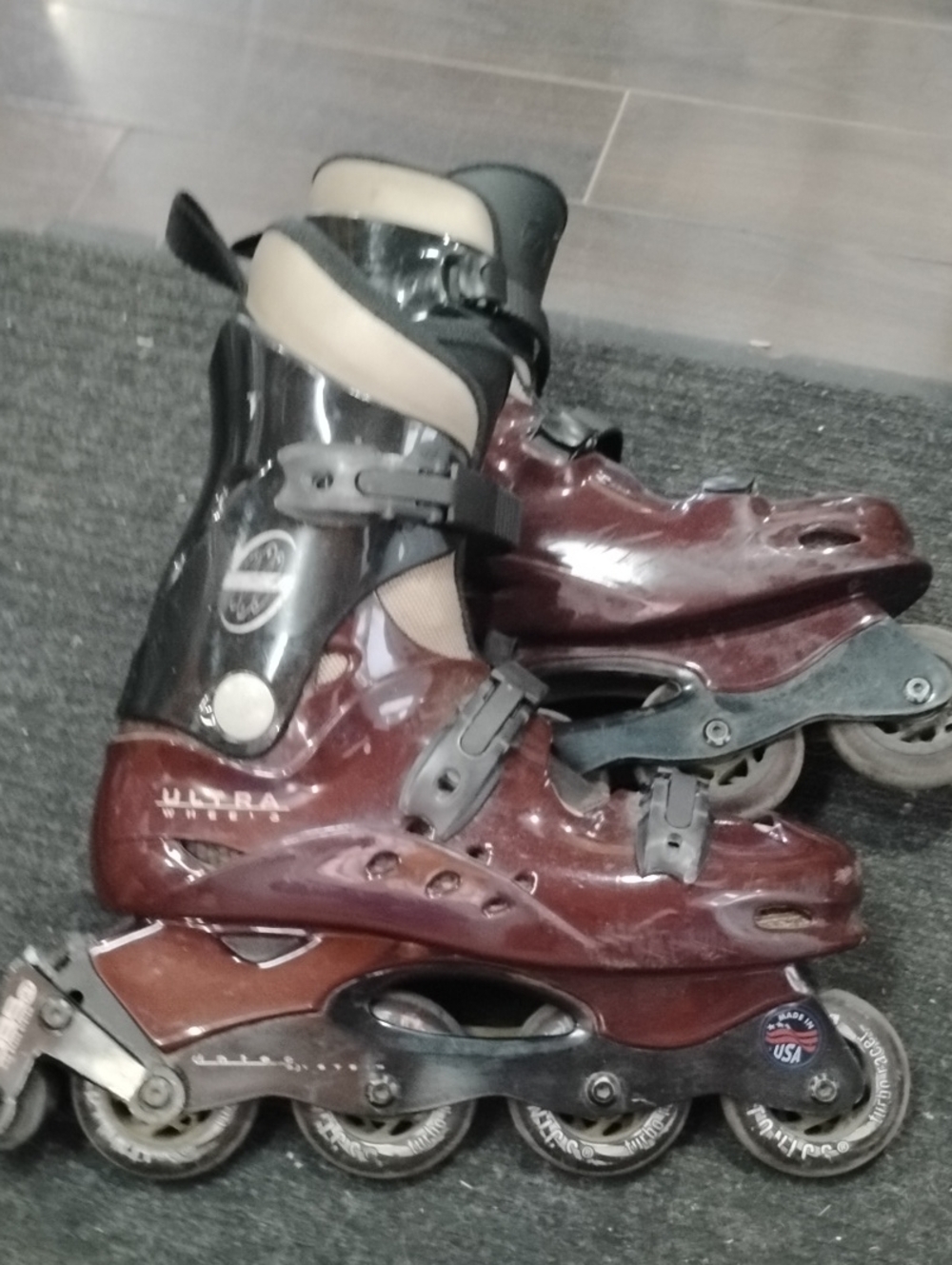 Ultra Wheels Burgundy Inline Skates